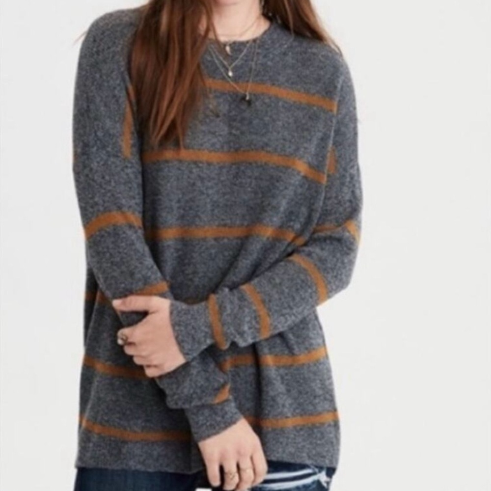 American Eagle Striped Jegging Sweater